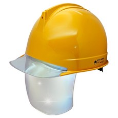동명 고급형 투구형 투명창 실버보안경 안전모, 옐로우, 1개