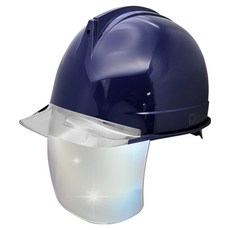 동명 고급형 투구형 투명창 실버보안경 안전모, 다크블루, 1개