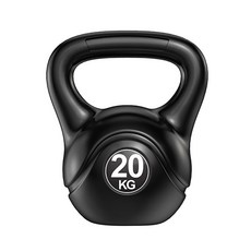 環保壺鈴, 黑色, 20kg, 1個