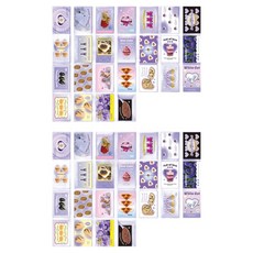 Allode 可愛小熊海報 25款 x 2張組合 N0 05 紫色