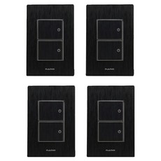 ART2 奈米電工 SIMPLE 2開關 室內裝潢 壓克力配線器具 全黑色, 4個