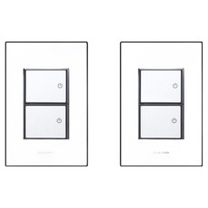 ART2 奈米電器 SIMPLE 2孔開關 室內裝潢壓克力配線裝置 黑色, 2個
