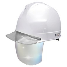 동명 고급형 투구형 투명창 실버보안경 안전모, 화이트, 1개