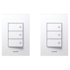 ART2 奈米電工 SIMPLE 3開關 室內裝潢壓克力配線器材 白色, 2個
