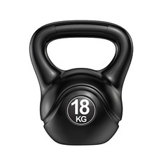 環保壺鈴, 黑色, 18kg, 1個