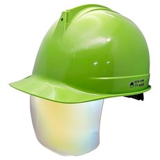 동명 고급형 투구형 일반창 골드보안경 안전모, 그린, 1개