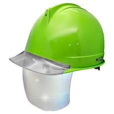 동명 고급형 투구형 투명창 실버보안경 안전모, 그린, 1개