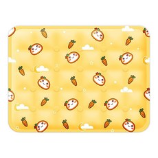 毛皇上 急凍冷凝膠墊, 包子蘿蔔 黃色, 1個