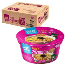 푸디버디 간장비빔면 컵 86g, 12개