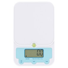 acuba Mini Snowy 數位廚房秤, 1kg, 白色 + 藍色