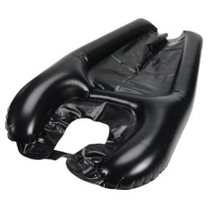 Seliving 充氣式洗髮枕 洗髮盆, 黑色, 1個