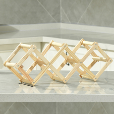 歐印賽 多用途折疊式紅酒架 5孔 45 x 12 x 17 cm, 1個, 木質