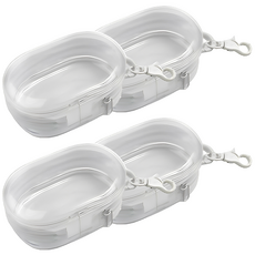 Reddot 紅點生活 數據線耳機公仔多用途收納包, 白色, 4個