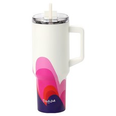 Neoflam French Bull 不鏽鋼316 保溫保冷 Swirl 把手 大容量 隨行杯, 1.2L, 1個, Bounce