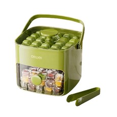 Reddot 紅點生活 抽屜便提雙層按壓儲冰盒, 1入, 果綠