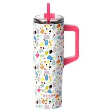 FRench Bull Swirl 隨行杯, 860ml, 1個, Confetti