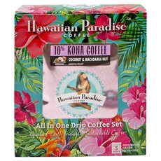 HAWAIIAN PARADISE COFFEE 10% 可娜多合一濾掛式咖啡組, 1套, 10g, 5入