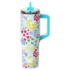 프렌치불 스월 텀블러, 플라워번치, 860ml, 1개