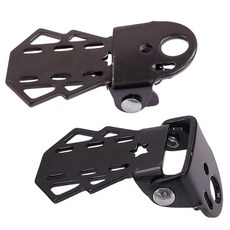 DIBOTE 迪伯特 自行車後座摺疊踏板, 黑色, 1組