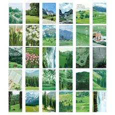 Allode 感性風景海報30種套組 N0 04 綠色