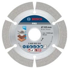 보쉬 PRO 다이아몬드 컷팅 디스크 105mm 2608602523, 1개