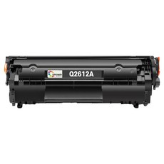 inkmade Q2612A 相容碳粉匣, 黑色, 1個