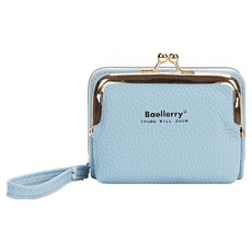 솔솔담다 예쁜 다용도 11칸 명함지갑, 스카이블루