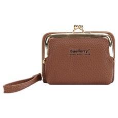 솔솔담다 예쁜 다용도 11칸 명함지갑, 브라운