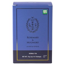 Bohyang 迷迭香艾草茶三角茶包, 2g, 12個, 1盒