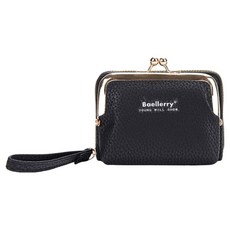 솔솔담다 예쁜 다용도 11칸 명함지갑, 블랙