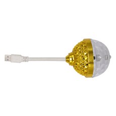 IYES USB LED 鏡面球燈, 金色