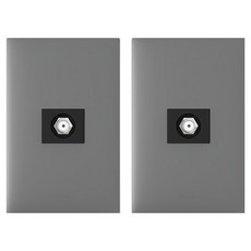 Legrand 羅格朗 Apela 鎂合金 Simple CATV 單元 2路 8dB 嵌入式模組, 2個