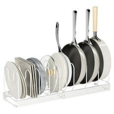 可擴展組裝式10格廚房整理架, 1個, 白色, 單品