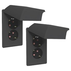 Legrand 羅格朗 Apella 鎂系列 Simple 防水 2孔 嵌入式插座 垂直型 45度 防滴型, 2個