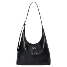 무센트 남녀공용 크레센트 레더 숄더백 + 파우치 세트