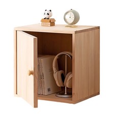 HAPPY LiFE 實木置物櫃 無隔板全板門 12019, 原木