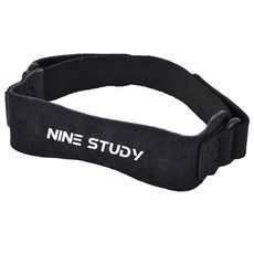 NINE STUDY 液態矽膠護膝髕骨帶 極致冰涼pro款 黑色 運動防護 舒適透氣, 1個, 37 x 4.5cm