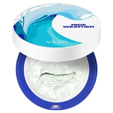 AGE20'S Nice Weather聯名版 鎮靜防曬粉餅 正裝+粉撲組合 SPF50+ PA++++, 12.5g, 1個