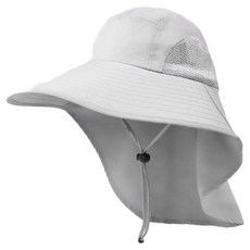Oweni運動防紫外線遮陽帽, 1個, 白灰色