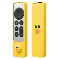 elago LINE FRIENDS 2021 Apple TV 4K 遙控器矽膠保護套, 1個, 莎莉