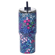 프렌치불 스텐316 보온보냉 스월 텀블러, 플라워번치, 600ml, 1세트