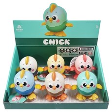 世界流通 發條小雞 6件組, 1個, 混色