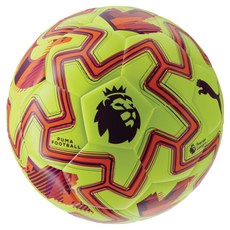 푸마 오르비타 컵 PL 브릴리언스 축구공 08471405 형광 옐로우 + 다크 퍼플 + 클레멘타인, 1개