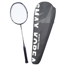 SmaxKorea 全碳纖維波浪型超輕量羽球拍, 1個, Thanatos 4U