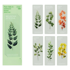 캐시리치 투명 플라워 디자인 자석 북마크 6종 세트, 타입2, 1세트