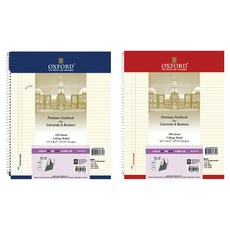 OXFORD 스프링노트 레터 좌철 100매 2p + 포켓폴더 세트, 랜덤발송, 1세트