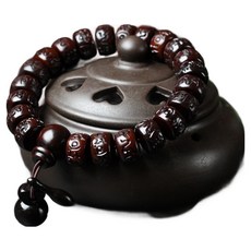Homecell 般若 雷擊棗木 幸運許願手鍊 念珠 圓筒型珠子 13mm, 1個, 混色