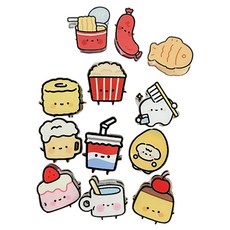 로시테라 사무용 서류 집게 클립, 디저트 12개 세트, 1개