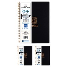 OXFORD 느와르 Noir PP 스프링노트 좌철 A5 80p, Black, 3개