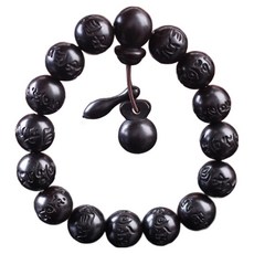 Homecell 般若 被雷擊的棗木 幸運 祈願 手鍊 念珠 圓珠 13mm, 1個, 混合色